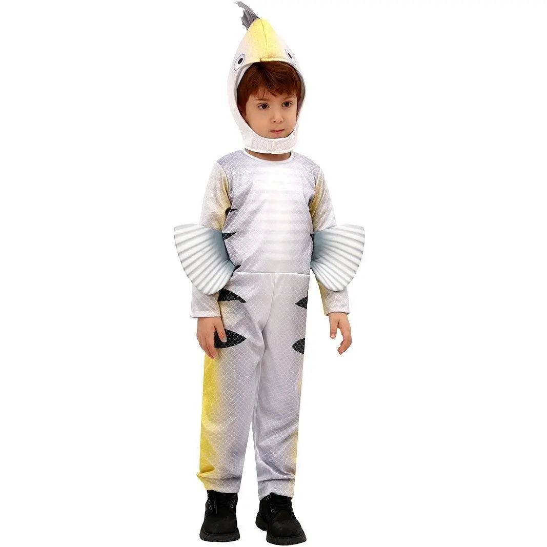 Flounder Kids Animal Jumpsuit Party Cosplay Costumes Halloween - Ecosfun