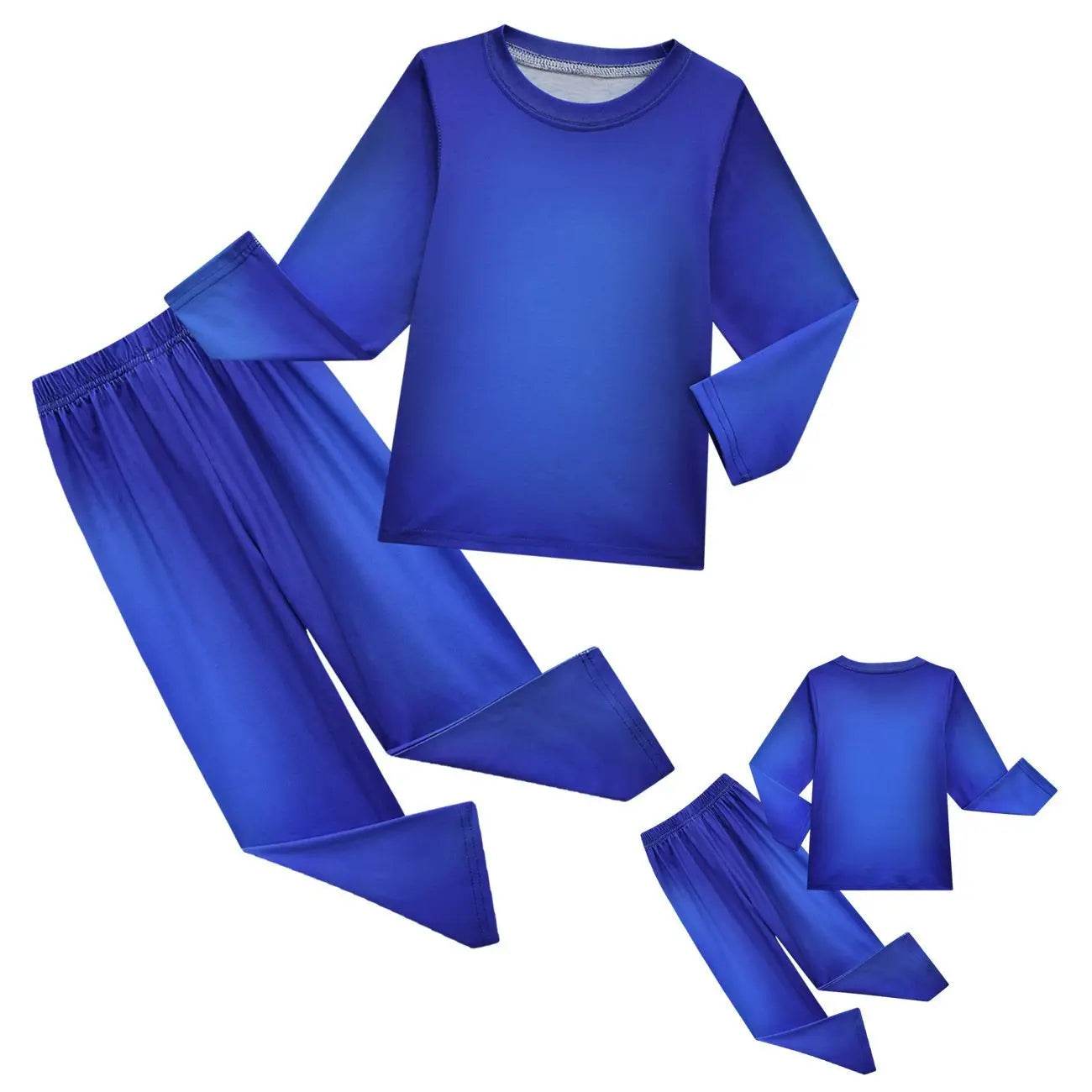 Game Roblox rainbow friends Costume Cosplay Blue Monster Pajamas set For Kids - Ecosfun