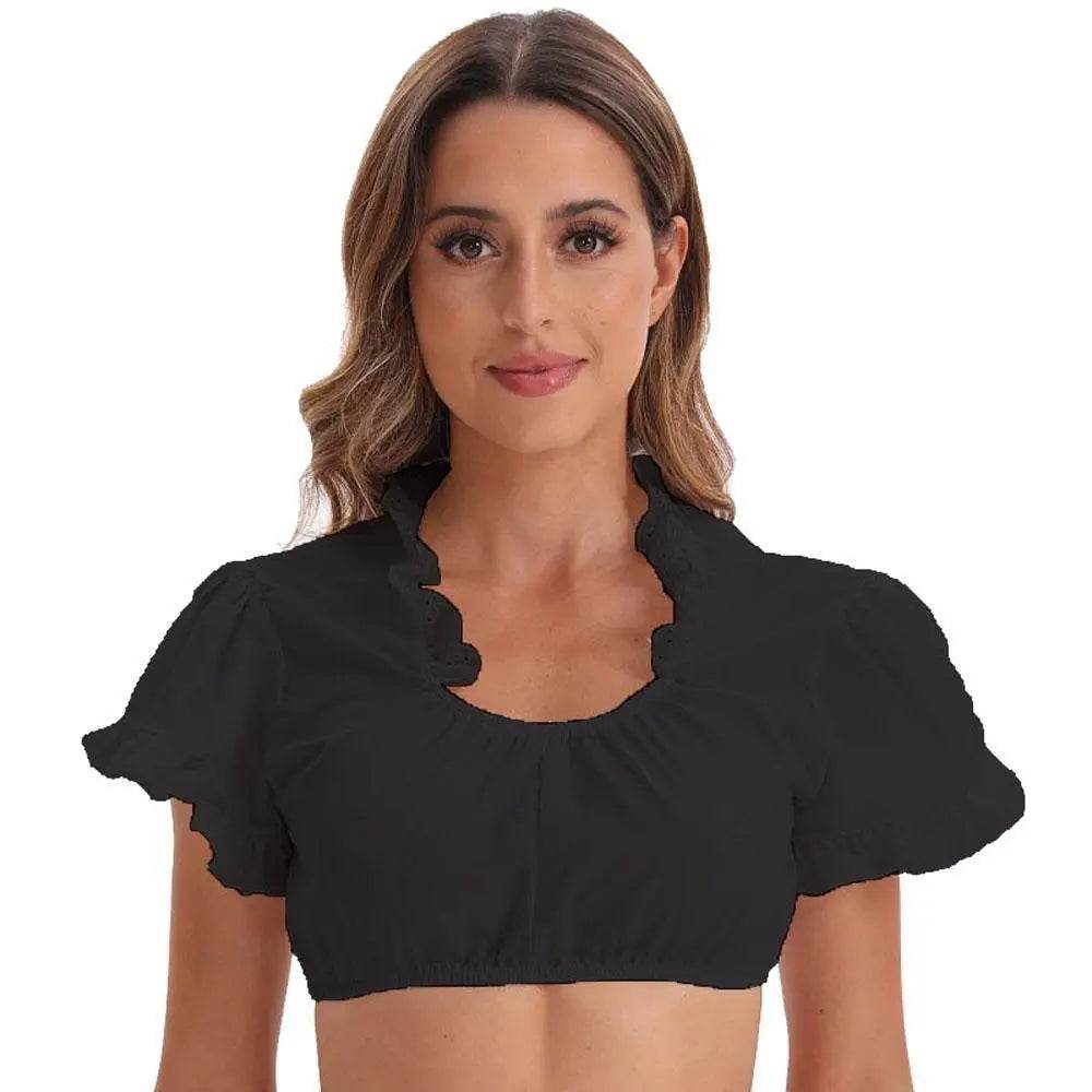 German Oktoberfest Large Size Short Sleeve Dress Costume - Ecosfun