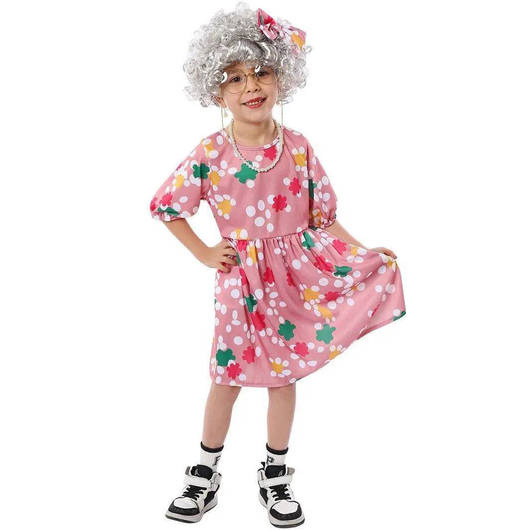 Grandma Cosplay Costume Halloween Children's Day Party Stage Performance Outfit - Ecosfun