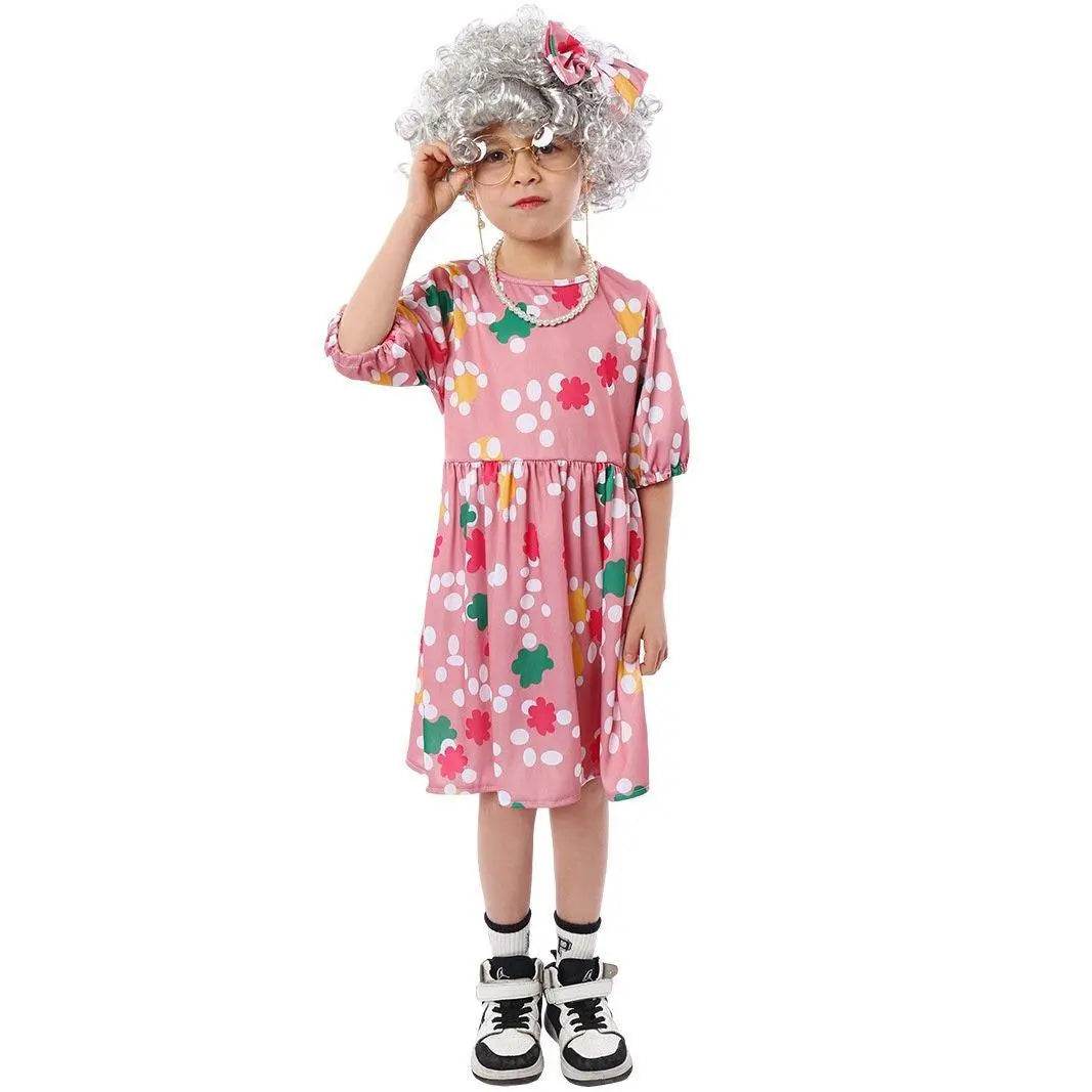 Grandma Cosplay Costume Halloween Children's Day Party Stage Performance Outfit - Ecosfun