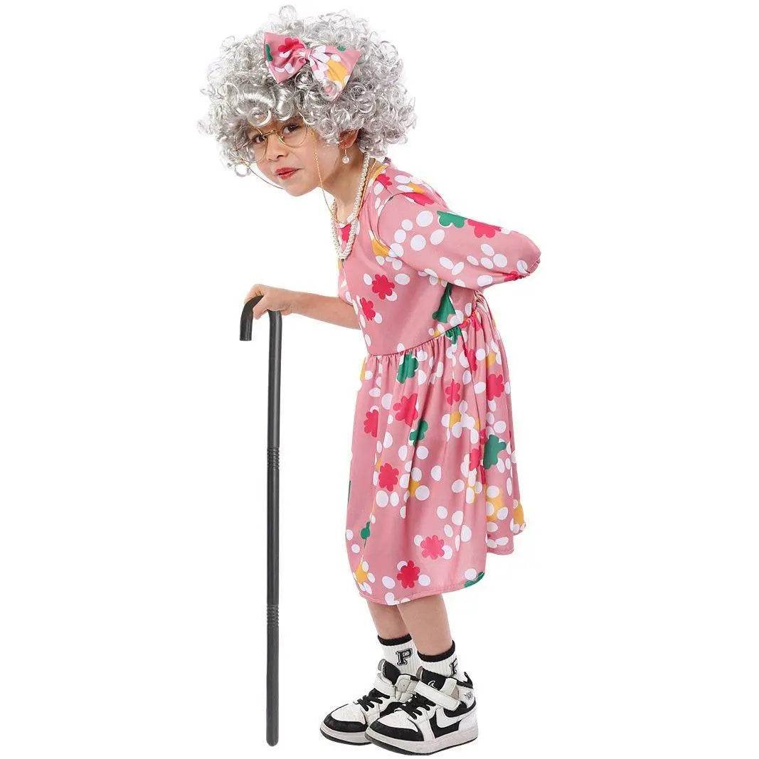 Grandma Cosplay Costume Halloween Children's Day Party Stage Performance Outfit - Ecosfun