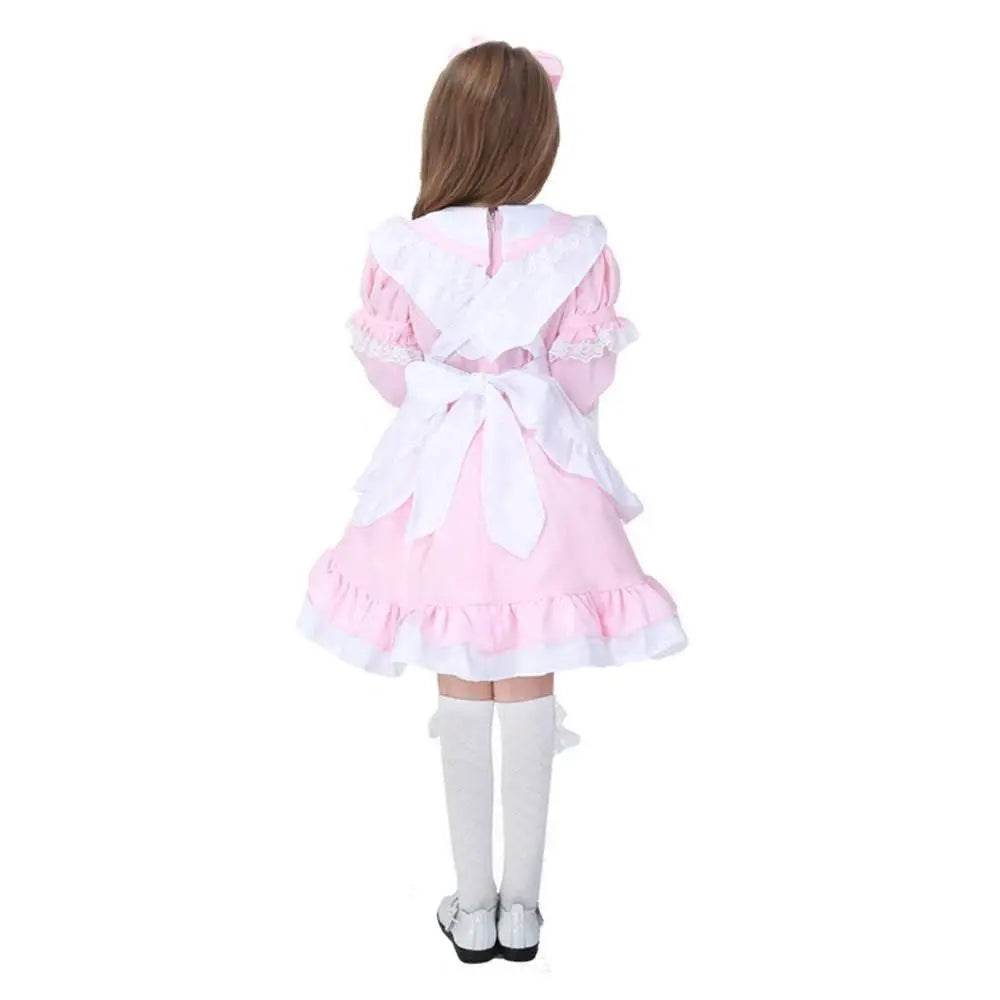 Halloween Alice Dress Girl's Princess Costume Maid Dress for kids - Ecosfun
