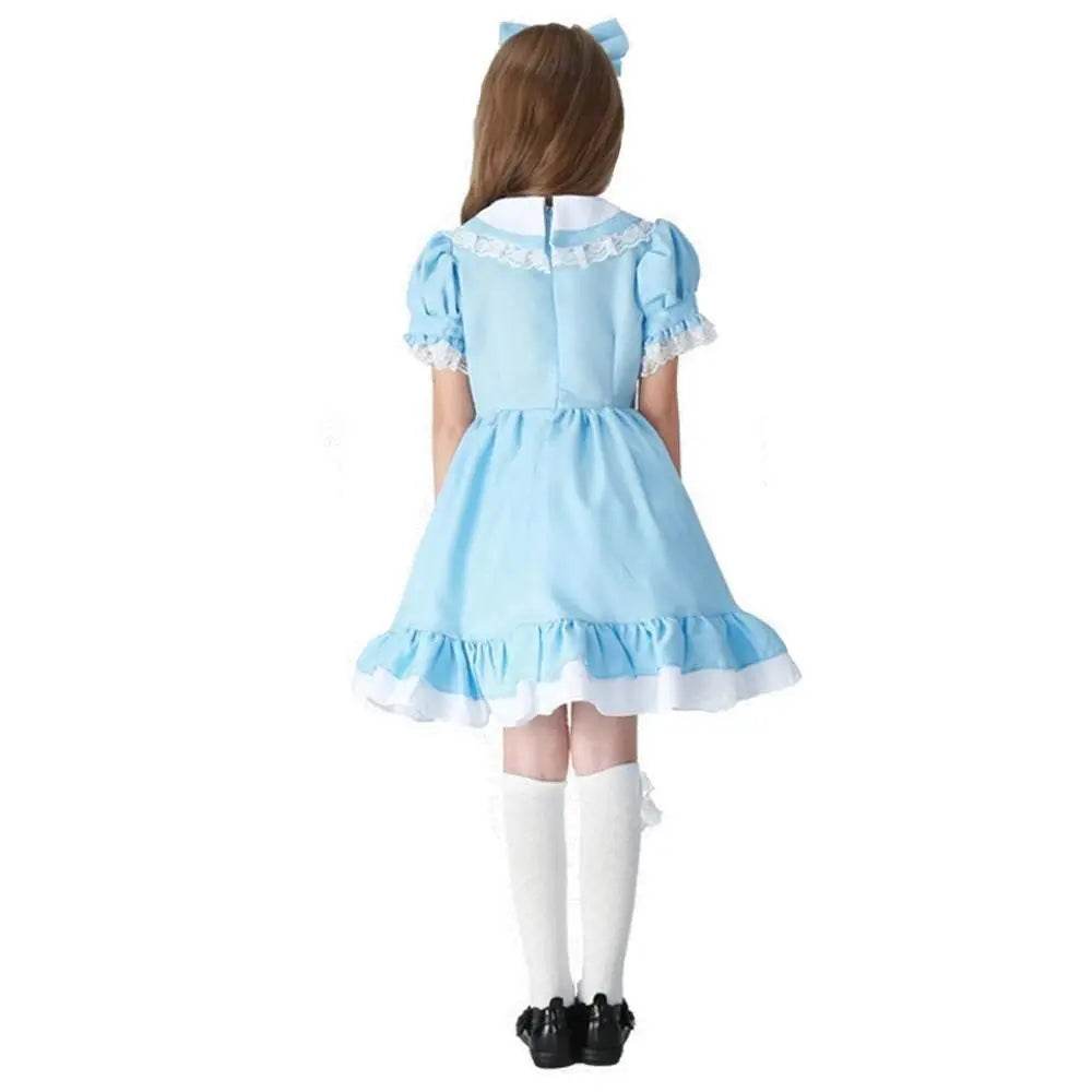 Halloween Alice Dress Girl's Princess Costume Maid Dress for kids - Ecosfun