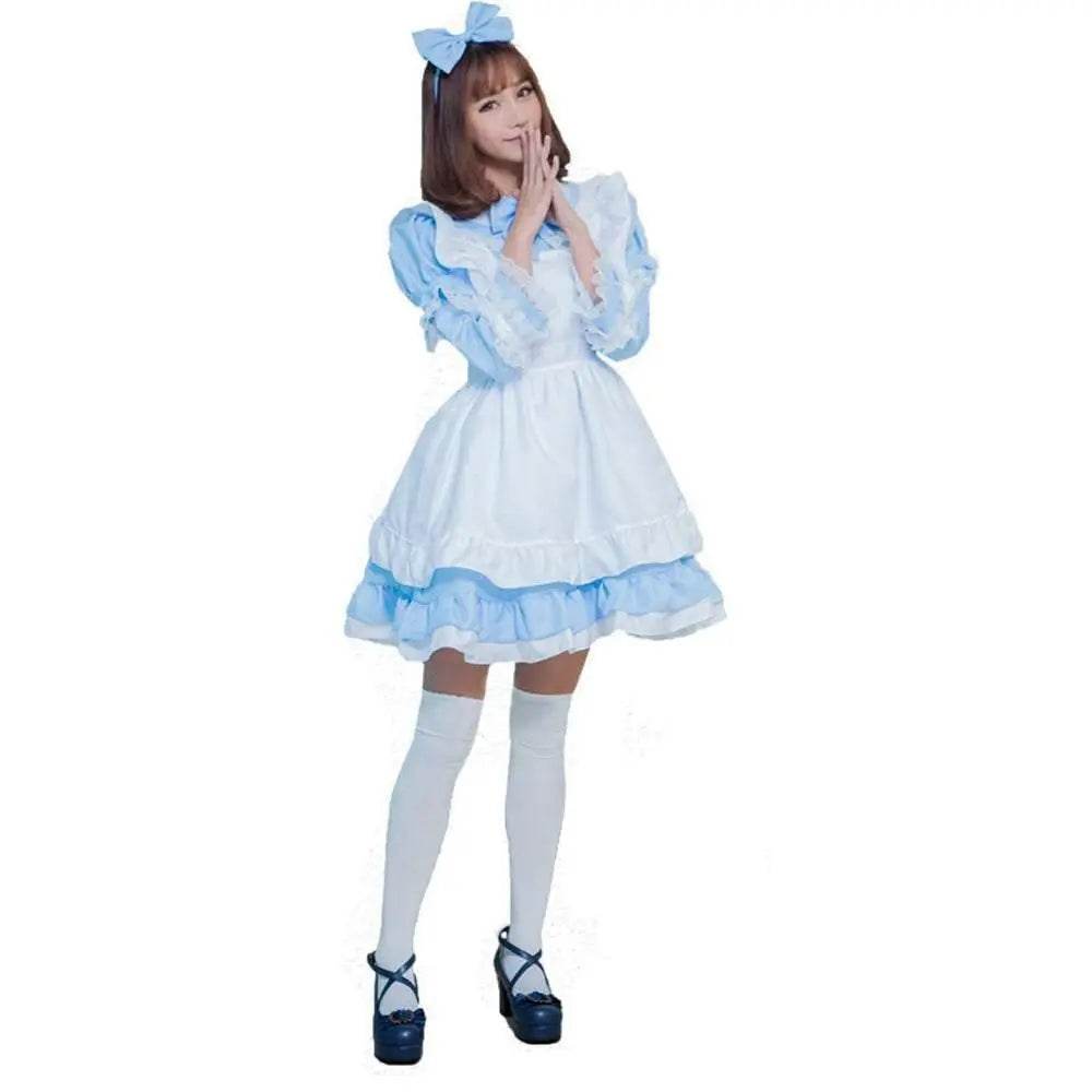Halloween Alice Dress Girl's Princess Costume Maid Dress for kids - Ecosfun