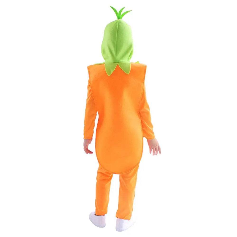 Halloween Carrot Cosplay Costumes Romper Onesie Cute Jumpsuit Outfit for Kids - Ecosfun