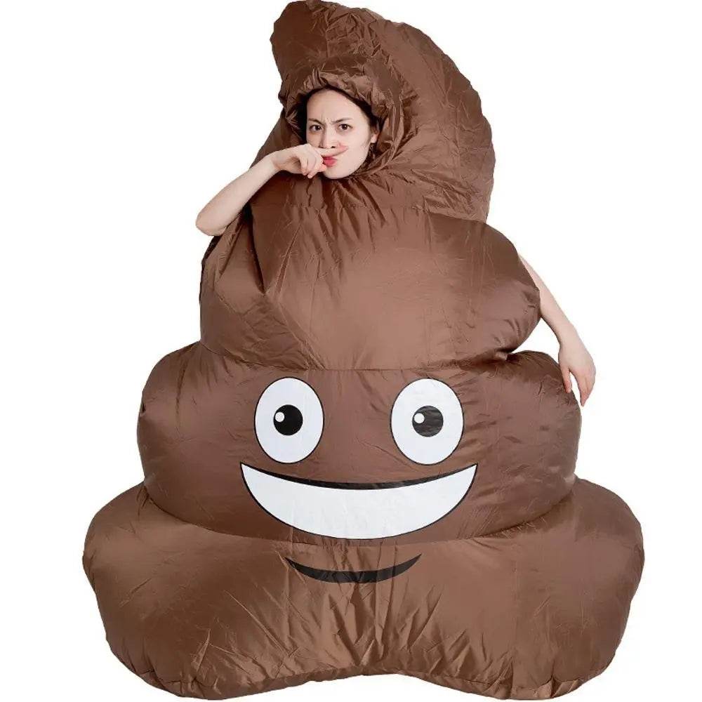 Halloween Emoji Poop Inflatable Party Stage Performance Cosplay Costume - Ecosfun
