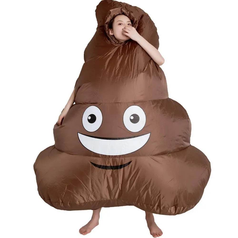 Halloween Emoji Poop Inflatable Party Stage Performance Cosplay Costume - Ecosfun