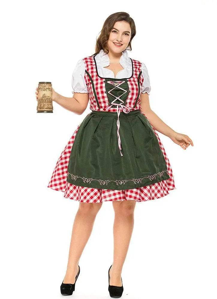 Halloween Plus Size Women German Beer Oktoberfest Cosplay Costume - Ecosfun