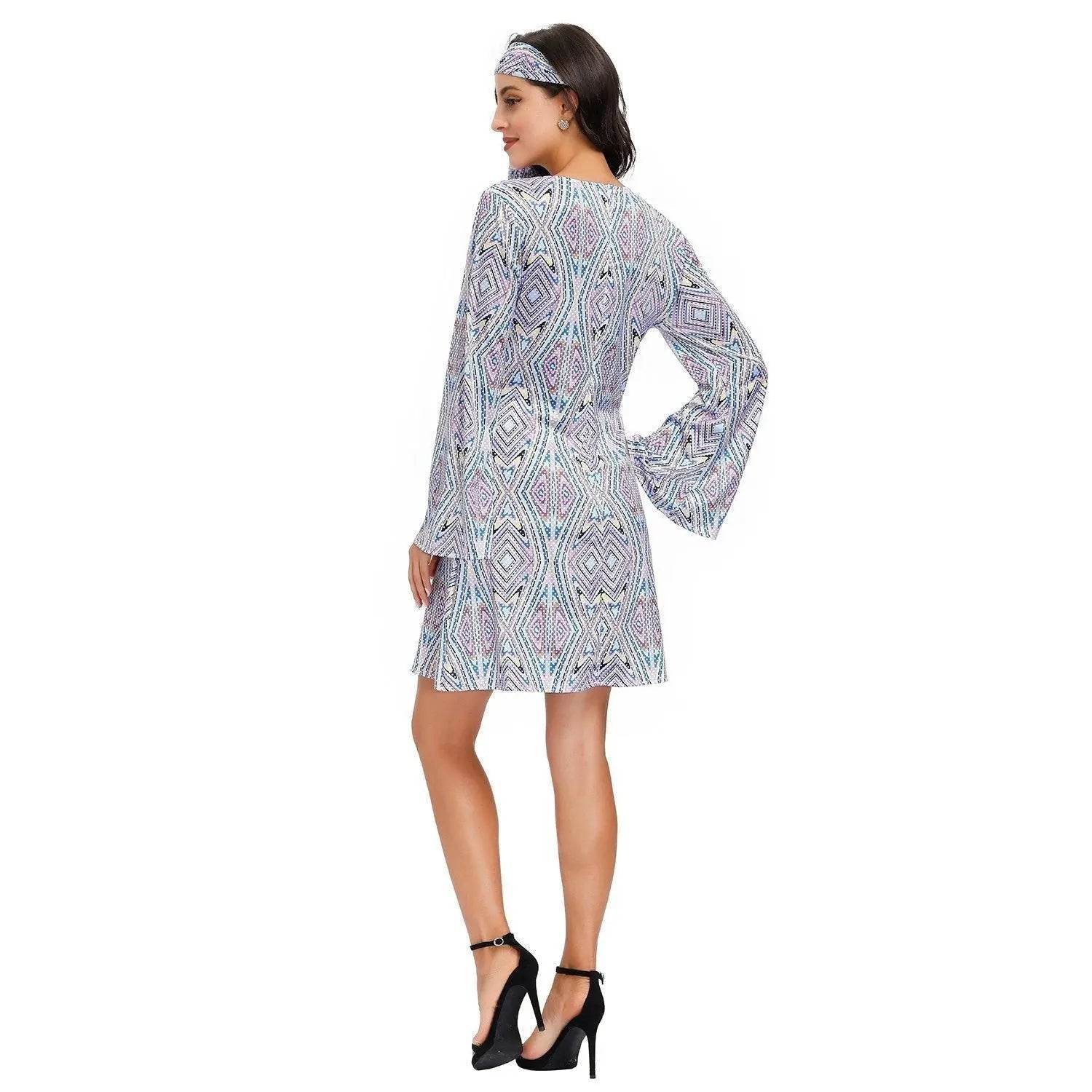 Hip Hop Rock Hippie 70s Costumes Cosplay Halloween Outfit Fancy Dress - Ecosfun