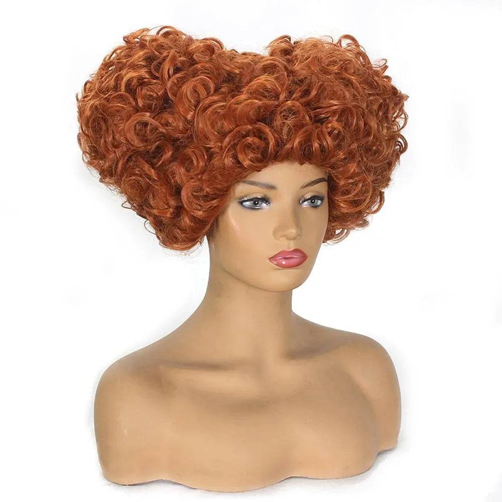 Hocus Pocus Cosplay Winifred Movie Wig Red Queen Costume Wigs for Adult - Ecosfun