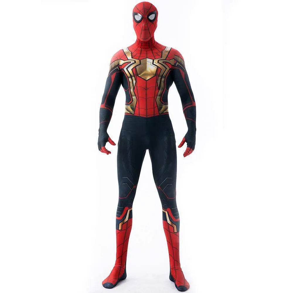 Iron Spider-Man No Way Home Peter Benjamin Parker Costume Cosplay Jumpsuit Halloween - Ecosfun