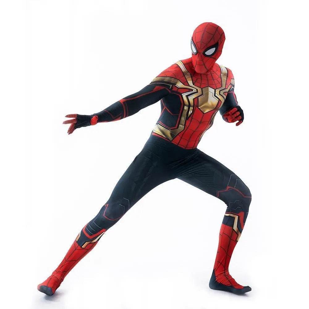 Iron Spider-Man No Way Home Peter Benjamin Parker Costume Cosplay Jumpsuit Halloween - Ecosfun