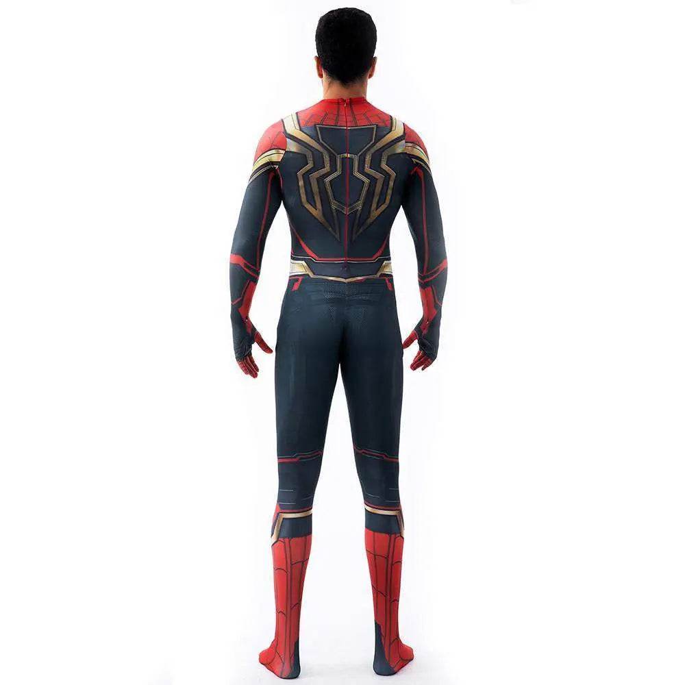 Iron Spider-Man No Way Home Peter Benjamin Parker Costume Cosplay Jumpsuit Halloween - Ecosfun