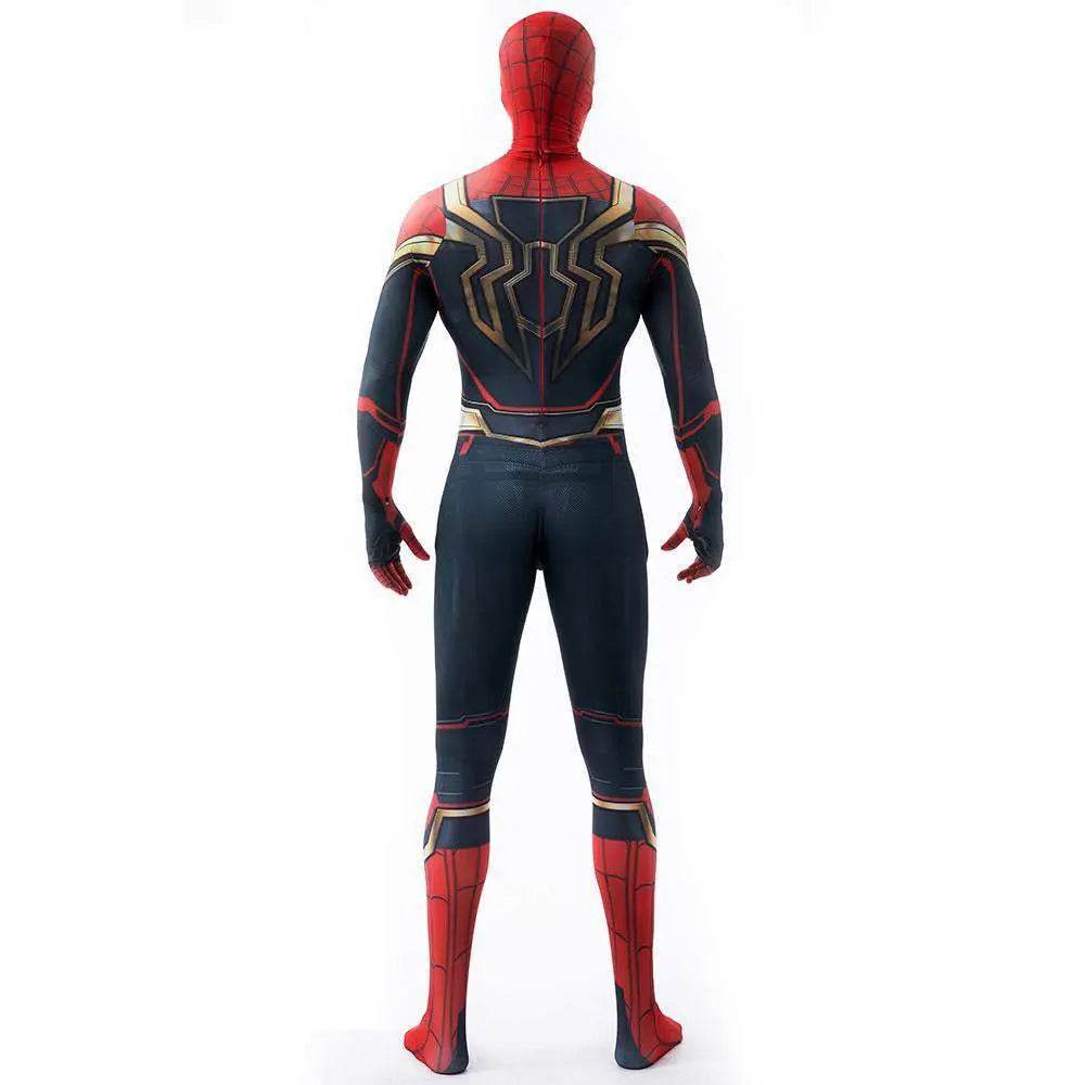 Iron Spider-Man No Way Home Peter Benjamin Parker Costume Cosplay Jumpsuit Halloween - Ecosfun
