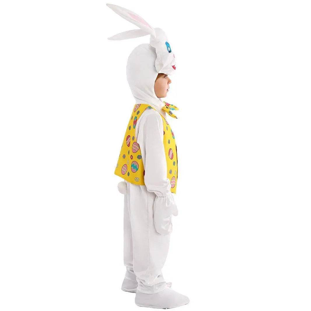 Kids Children White Rabbit Bunny Carrot Party Cosplay Halloween Easter Costume - Ecosfun