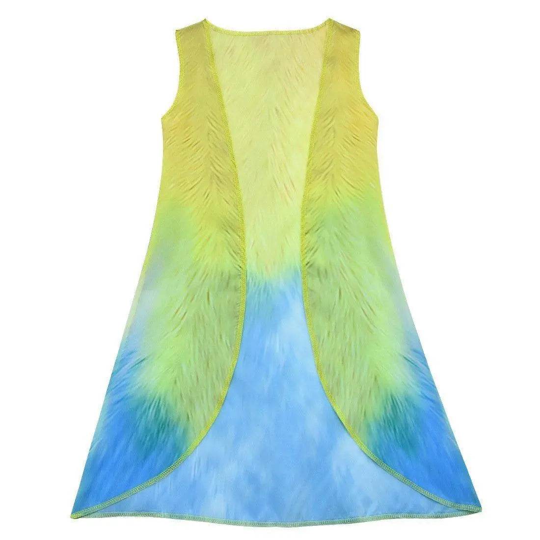 Kids Girl Trolls 2 World Tour Queen Poppy Costume Jumpsuit With Vest Wig - Ecosfun