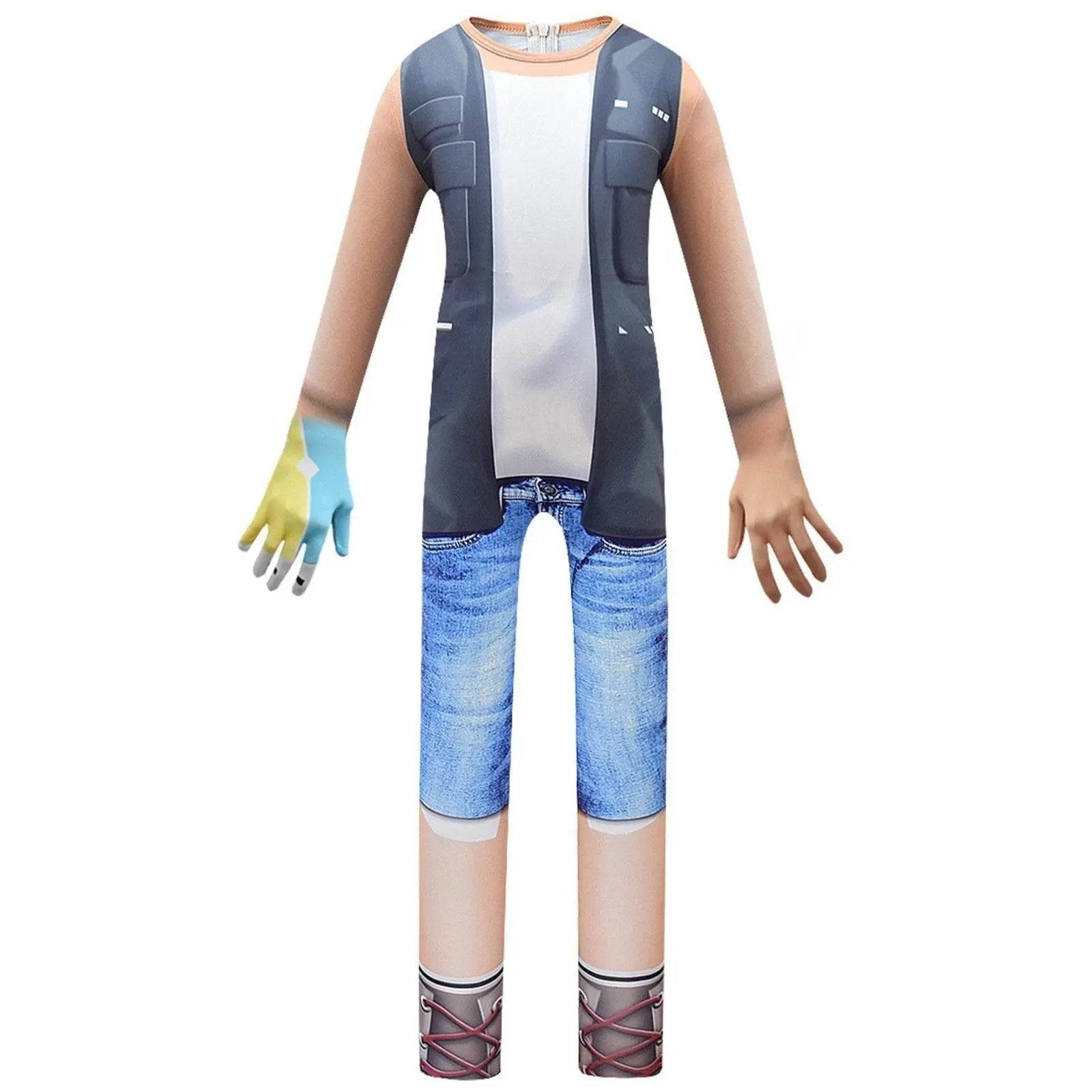 Kids Pocket Devs-Roblox Christmas Cosplay Zentai Suit Costume Children Jumpsuit Bodysuit Outfits - Ecosfun