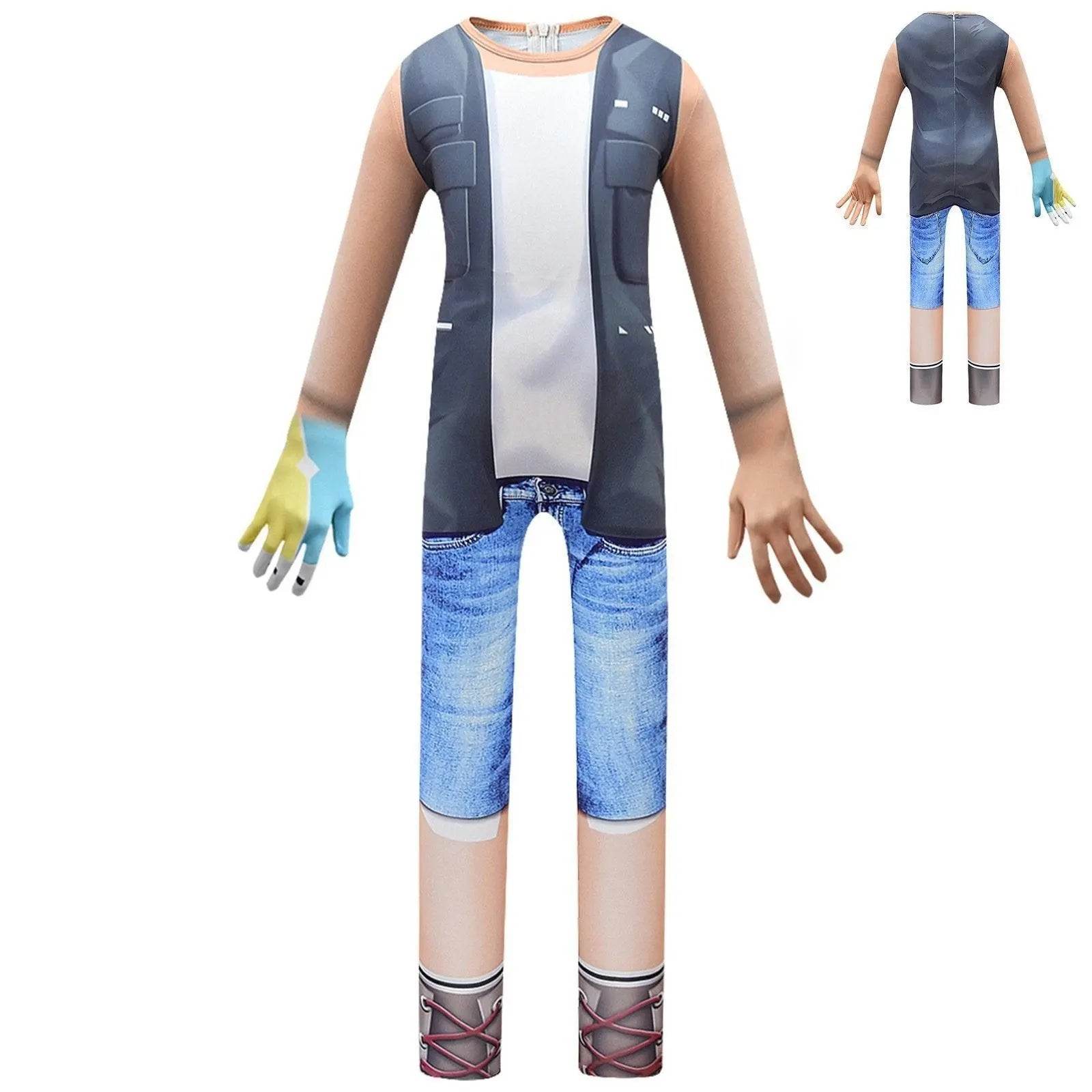 Kids Pocket Devs-Roblox Christmas Cosplay Zentai Suit Costume Children Jumpsuit Bodysuit Outfits - Ecosfun