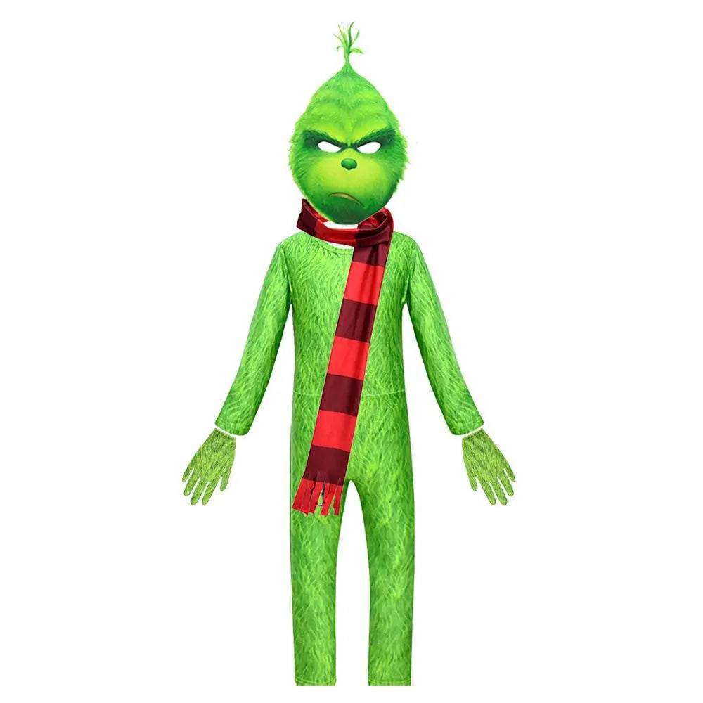 Kids The Grinch Christmas Costumes Jumpsuit Sets - Ecosfun