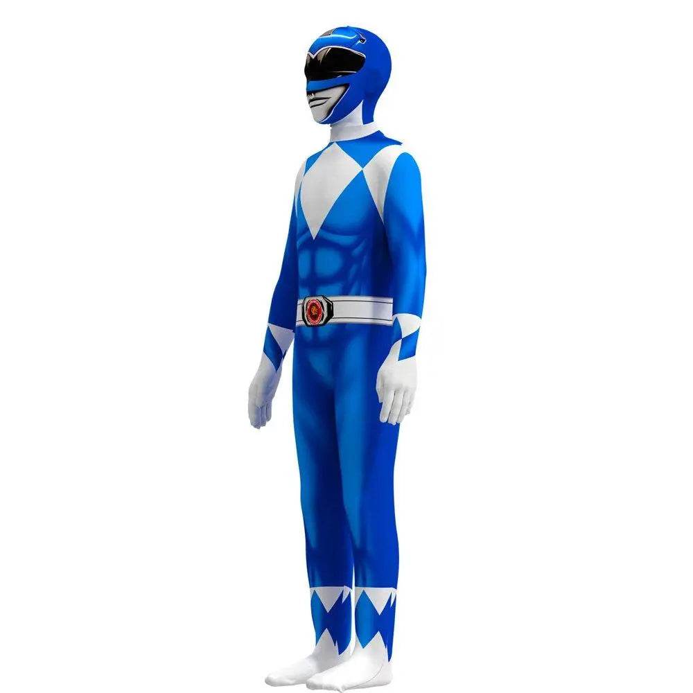 Mighty Morphin Power Rangers Costume Kids Superhero Bodysuit Halloween jumpsuits onesies - Ecosfun