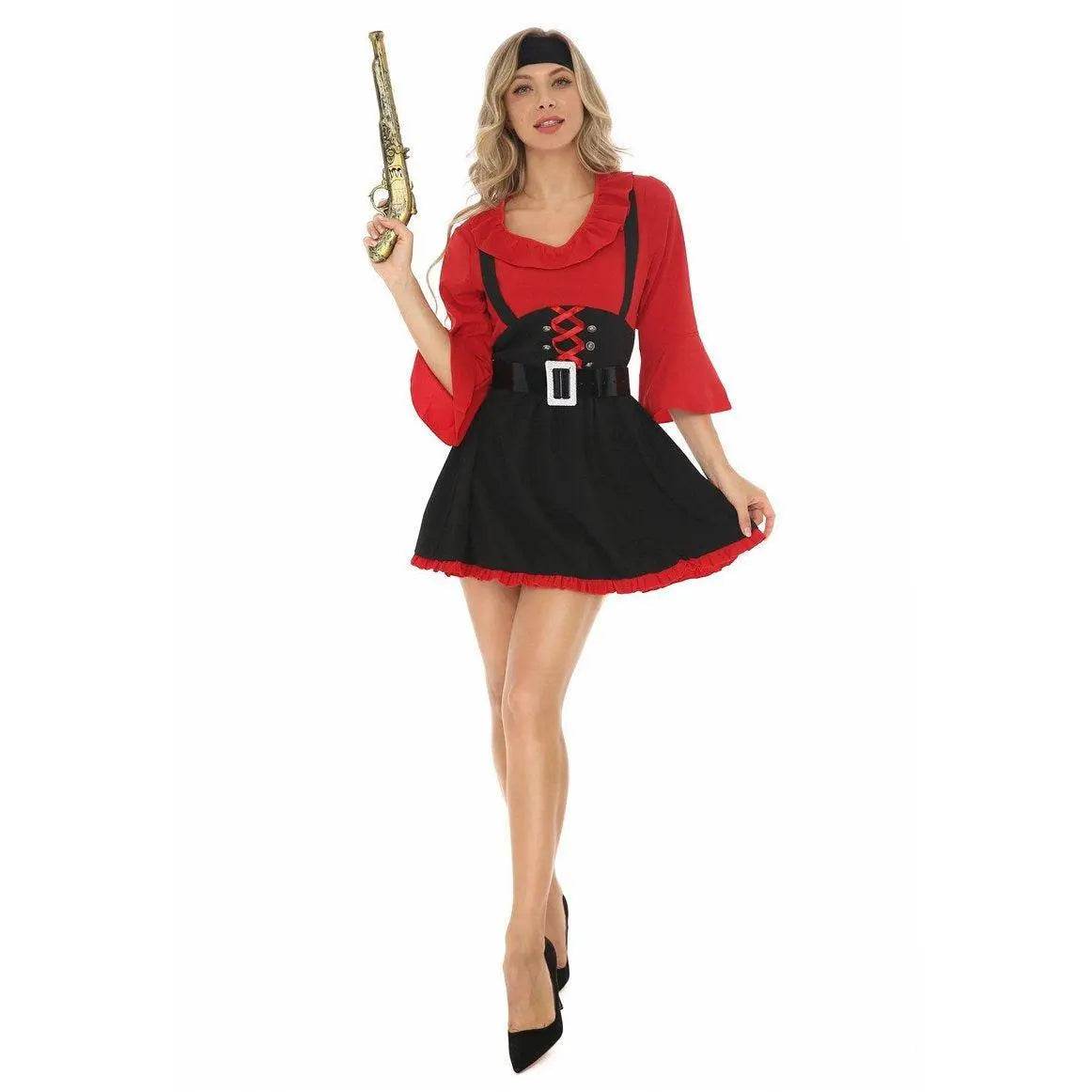 Pirate Outfit Vintage Cosplay Costume Halloween Carnival Female - Ecosfun