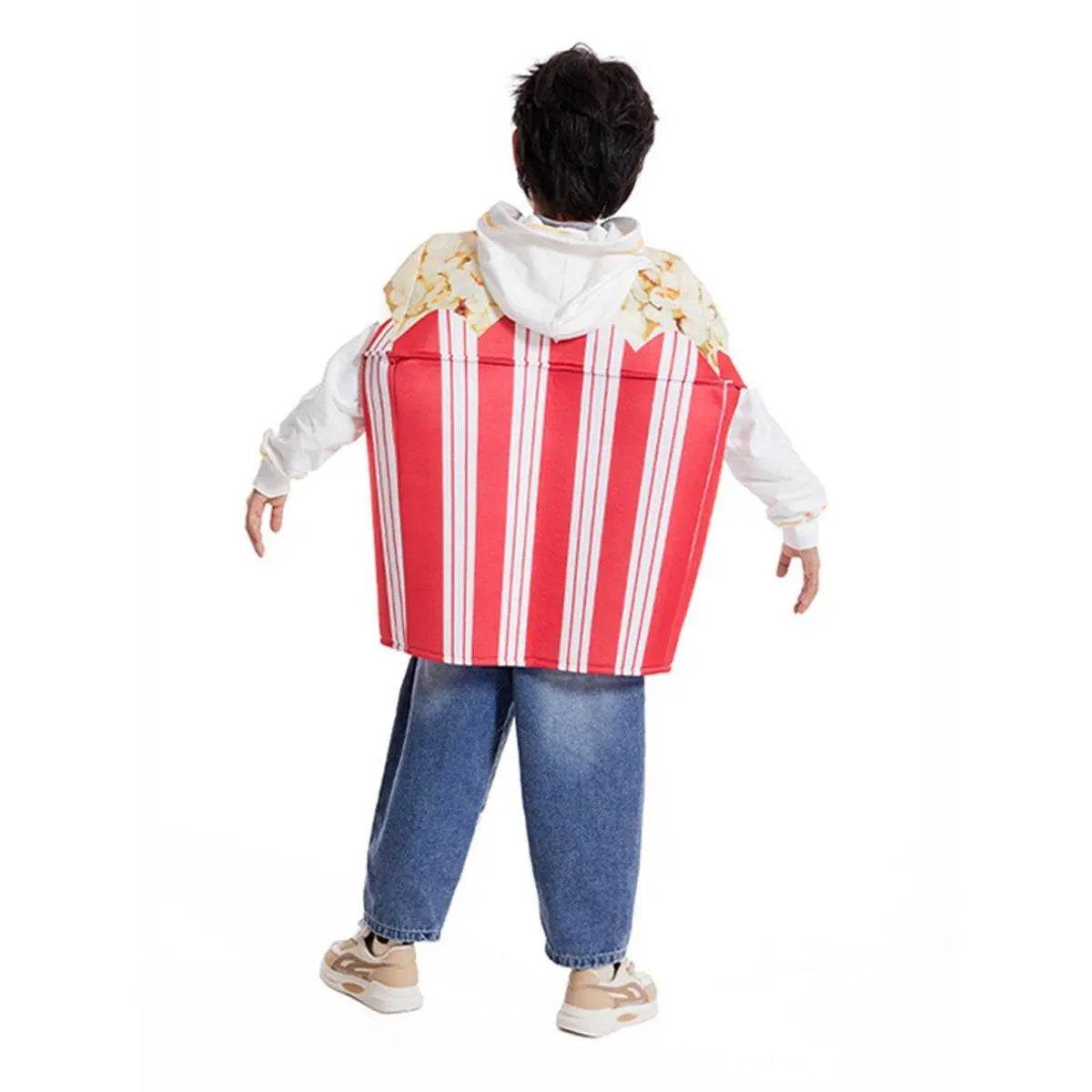 Popcorn Holiday Party Outfits Halloween Carnival Suit Cosplay Costume For Kids - Ecosfun