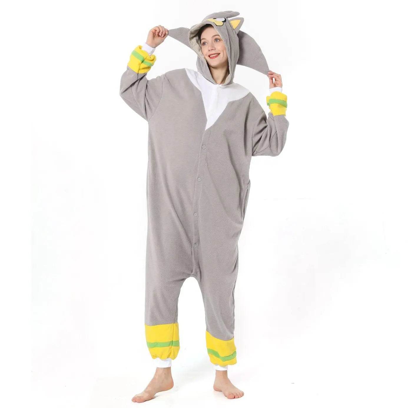 Silver the Hedgehog kigurumi onesies anime pajamas Costume - Ecosfun
