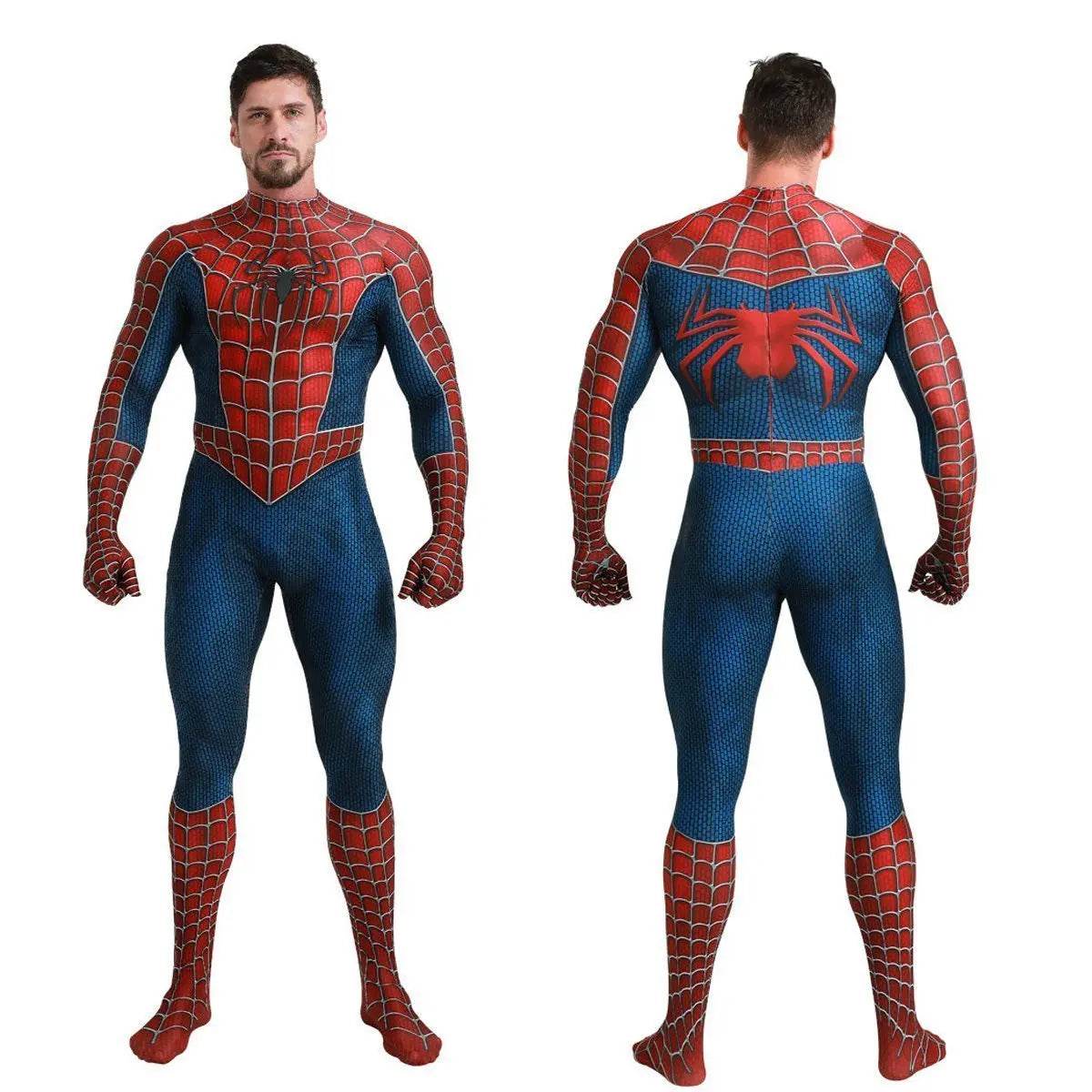 Spider-Man Tony Halloween Cosplay Costume Zentai Jumpsuit - Ecosfun