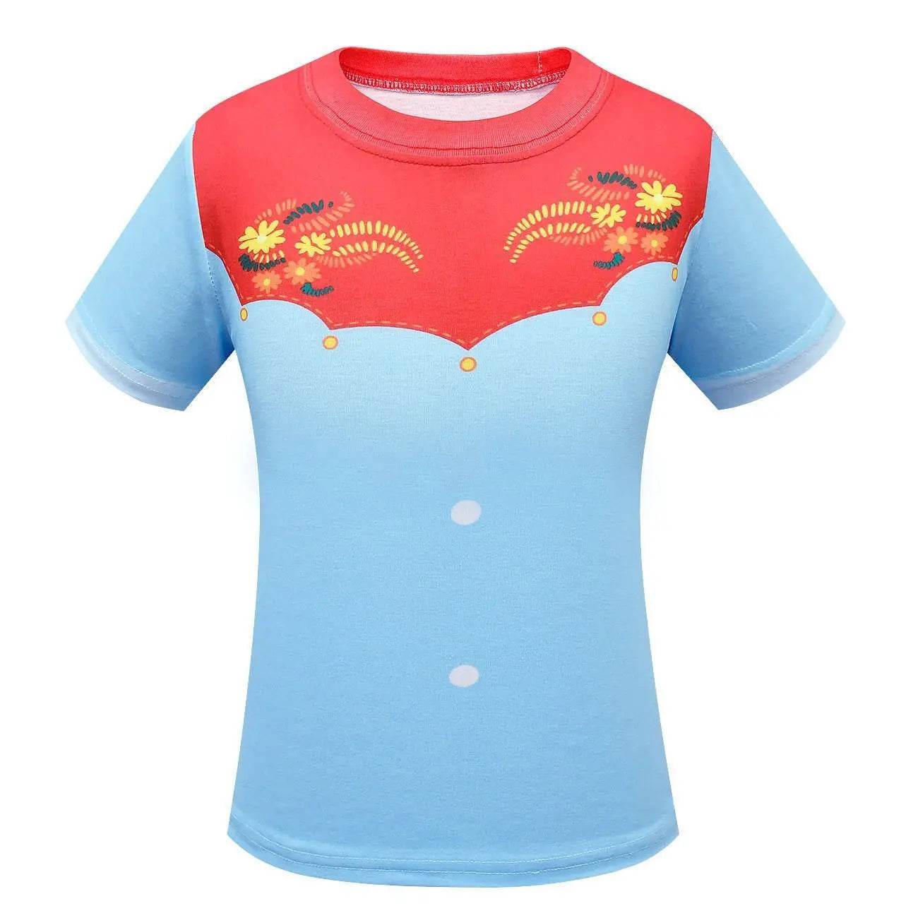 Spirit Lucky Costumes Sets Short Sleeve Trousers Two Piece Set for Girls - Ecosfun