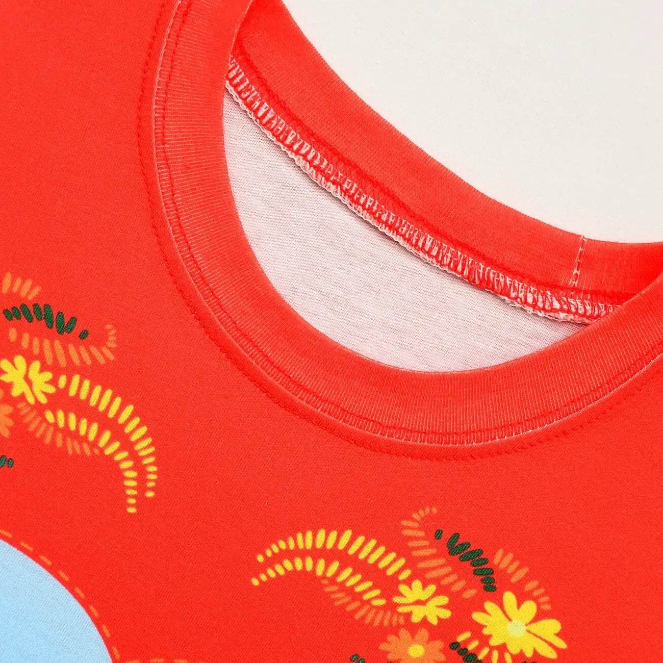 Spirit Lucky Costumes Sets Short Sleeve Trousers Two Piece Set for Girls - Ecosfun