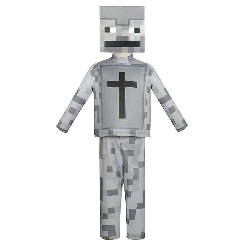 Steve Costume Minecraft Herobrine Notch Alex Cosplay Stage Game Costumes Suits For Kids - Ecosfun