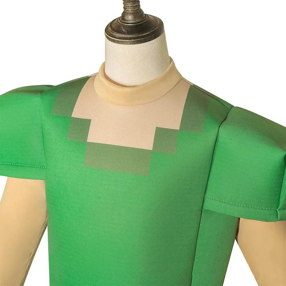 Steve Costume Minecraft Herobrine Notch Alex Cosplay Stage Game Costumes Suits For Kids - Ecosfun