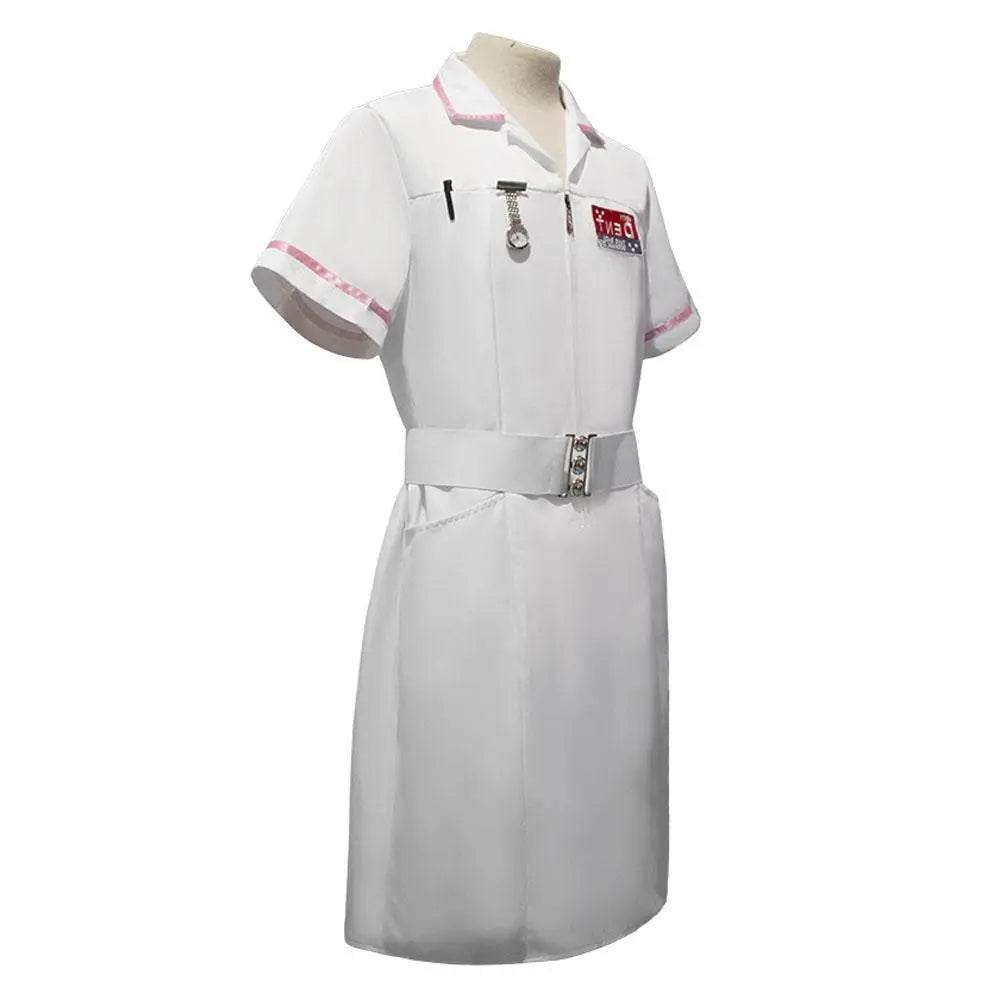 The Dark Knight Joker Cosplay Costume Nurse Uniform Set Adult Halloween Dress Set - Ecosfun
