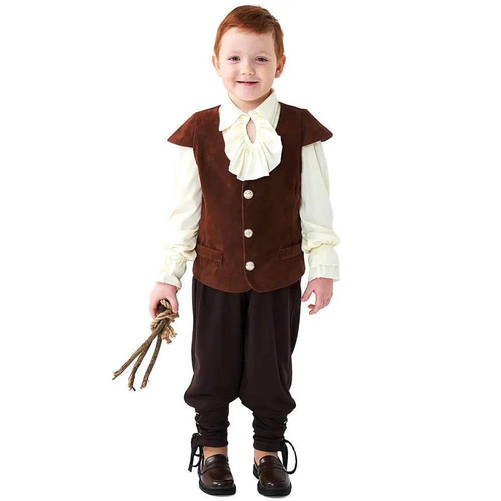 Vampire renaissance victorian pirate costume knight Children Halloween carnival for kids - Ecosfun