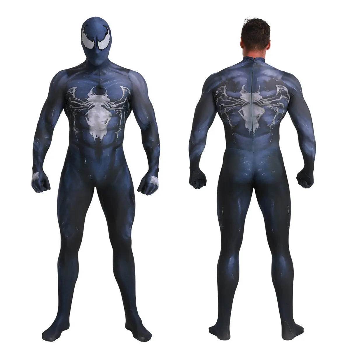Venom Symbiote Eddie Brock Costume Spider Man Cosplay Jumpsuit For Adult kids - Ecosfun