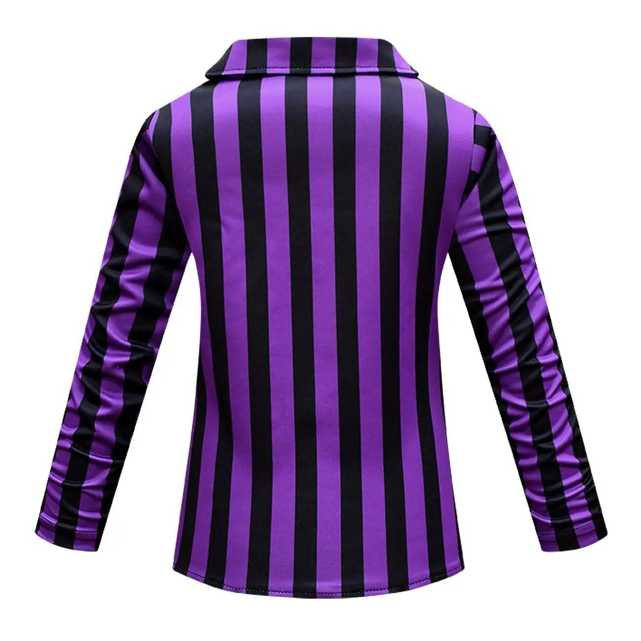 Wednesday Costume The Addams Family Cosplay Long Sleeve suit skirt For Kids - Ecosfun