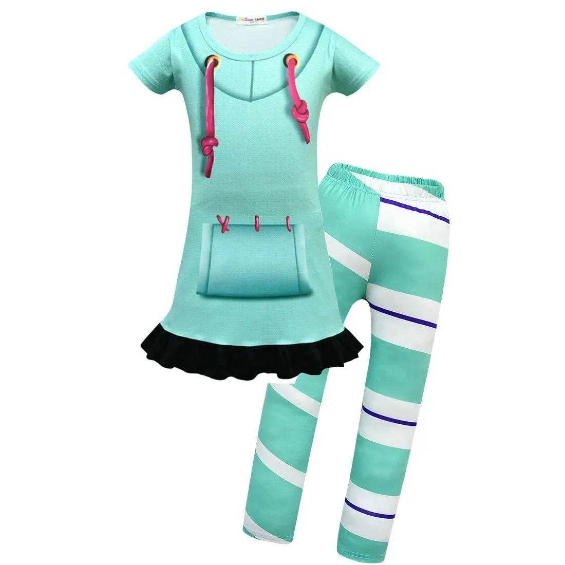 Wreck-It Ralph Vanellope von Schweetz Costume Girls Cosplay - Ecosfun