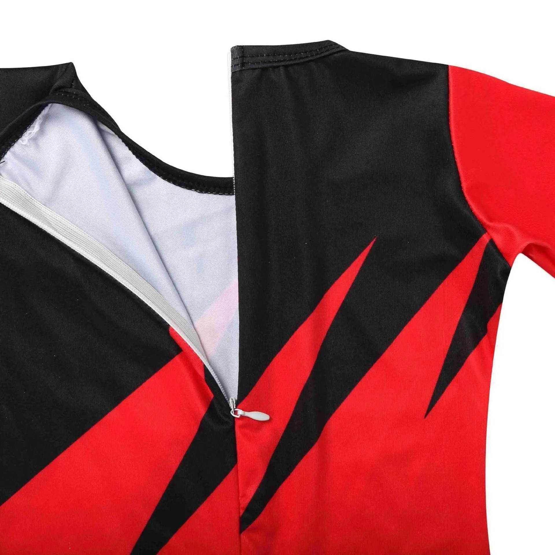 Wrestler Kane Cosplay Costume Jumpsuit Romper Outfit Stage Performance Party Halloween for Kids Boys - Ecosfun