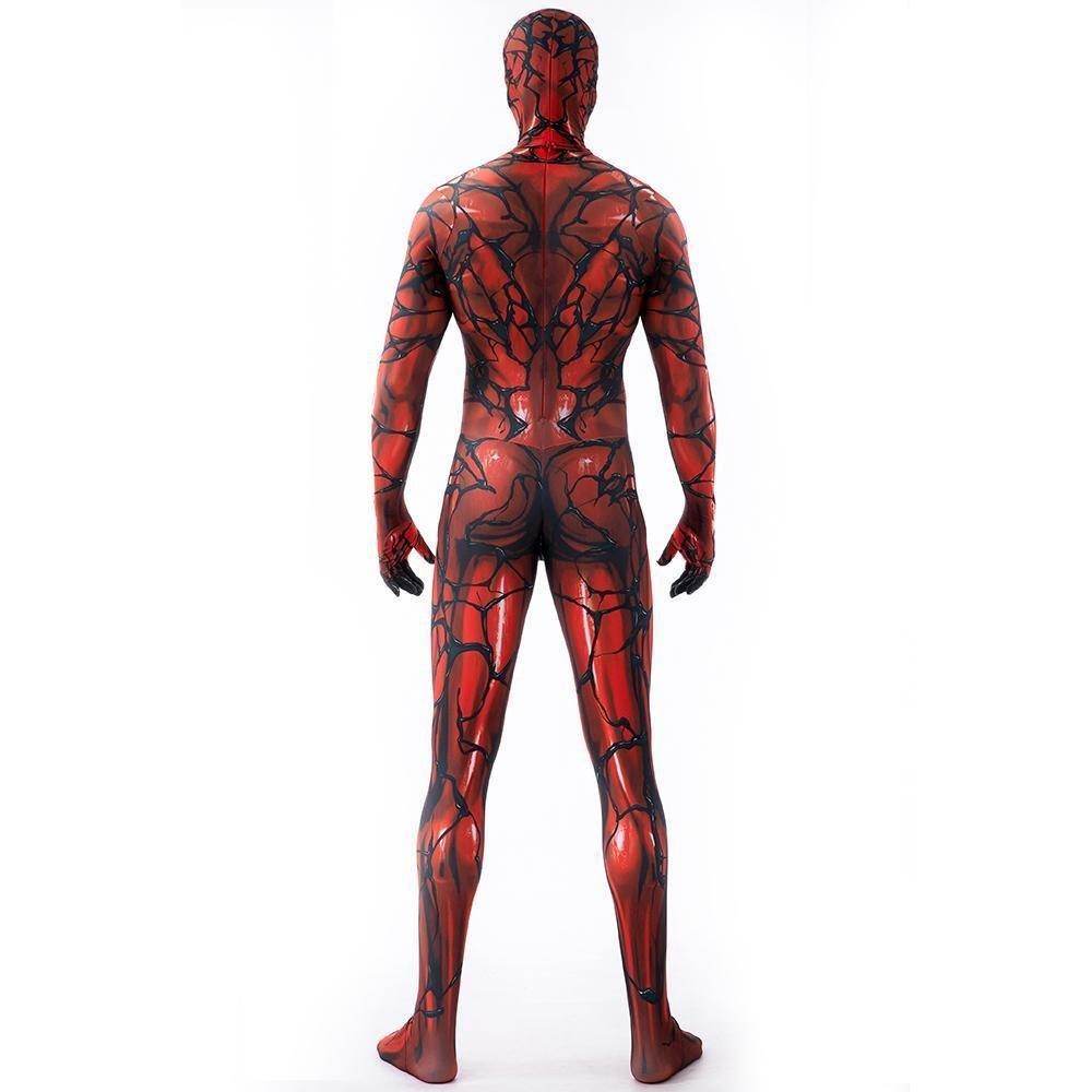 Carnage Red Rubies Venom Spider-Man Costume Cosplay Jumpsuit Superhero Bodysuit Halloween Suit Zentai For Adult Kids - Ecosfun