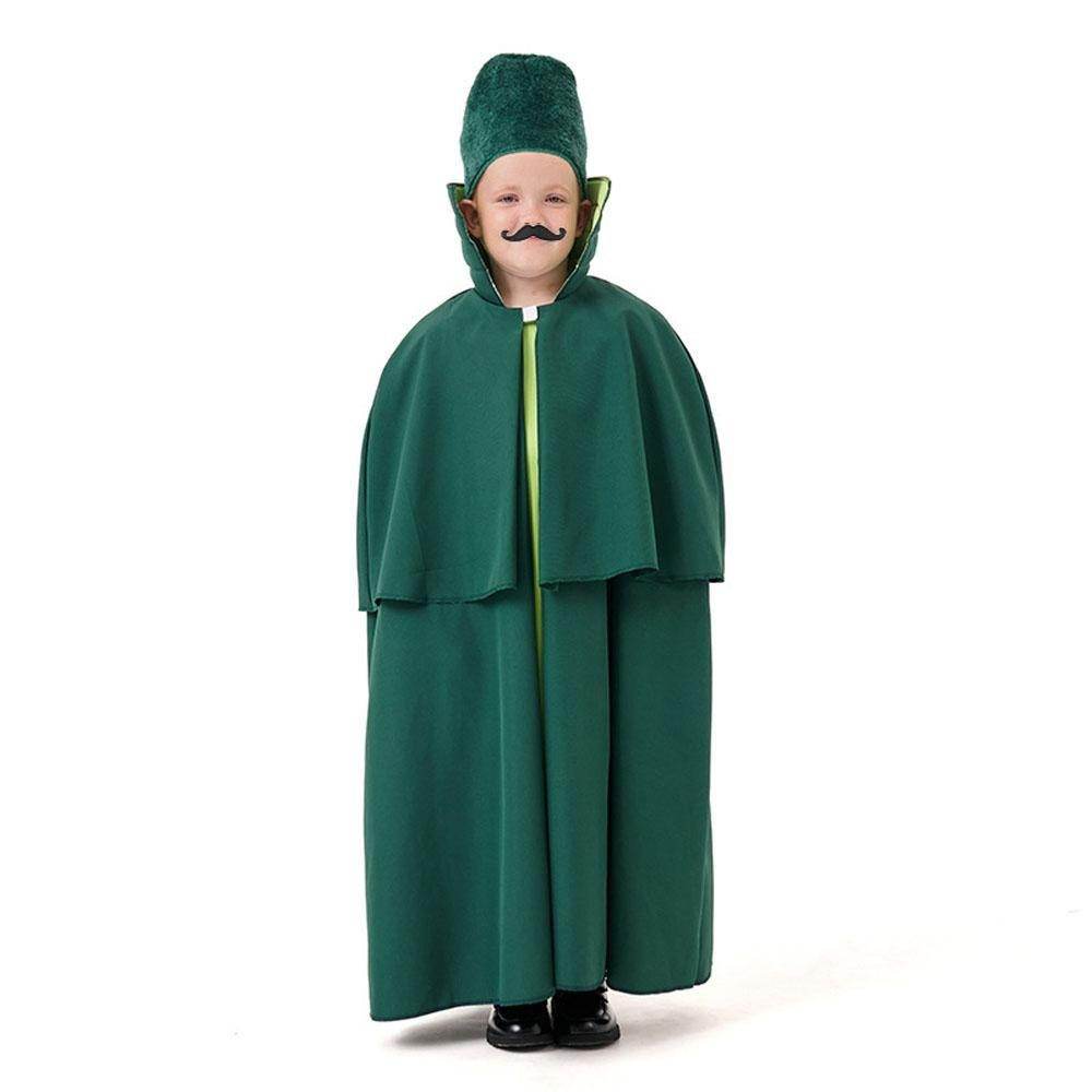 Children's Wizard of Oz Soldier Costume Bearded Guard Outfit for Halloween and Parties - Ecosfun