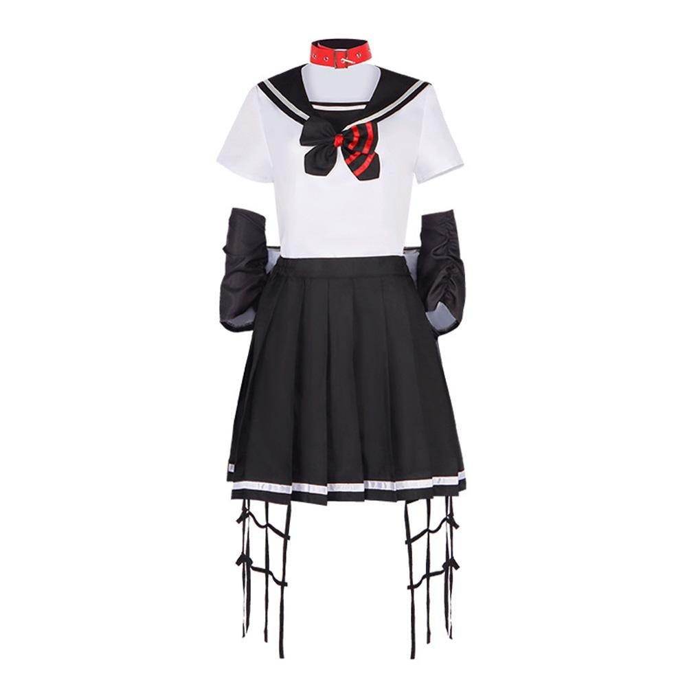 Dead Mount Death Play Shinoyama Poruka Sakimiya Misaki Anime Cosplay Costume Outfits Halloween Carnival Suit - Ecosfun