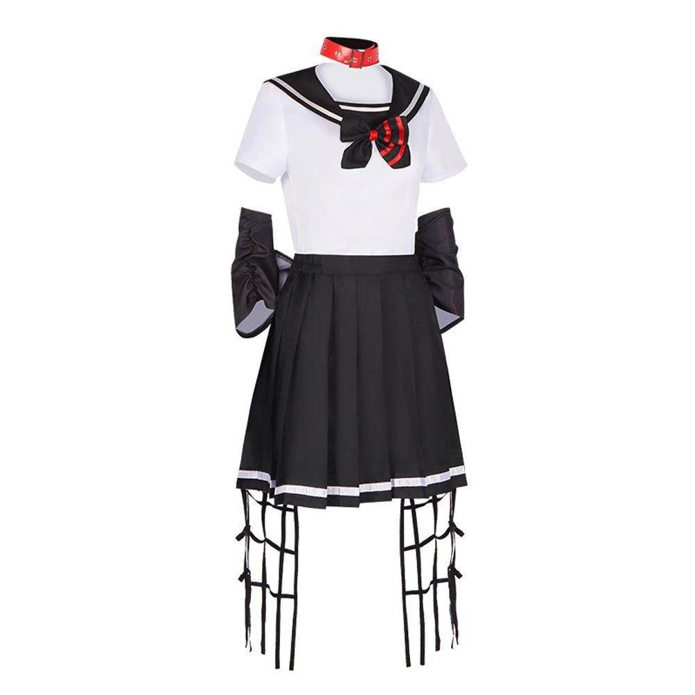 Dead Mount Death Play Shinoyama Poruka Sakimiya Misaki Anime Cosplay Costume Outfits Halloween Carnival Suit - Ecosfun