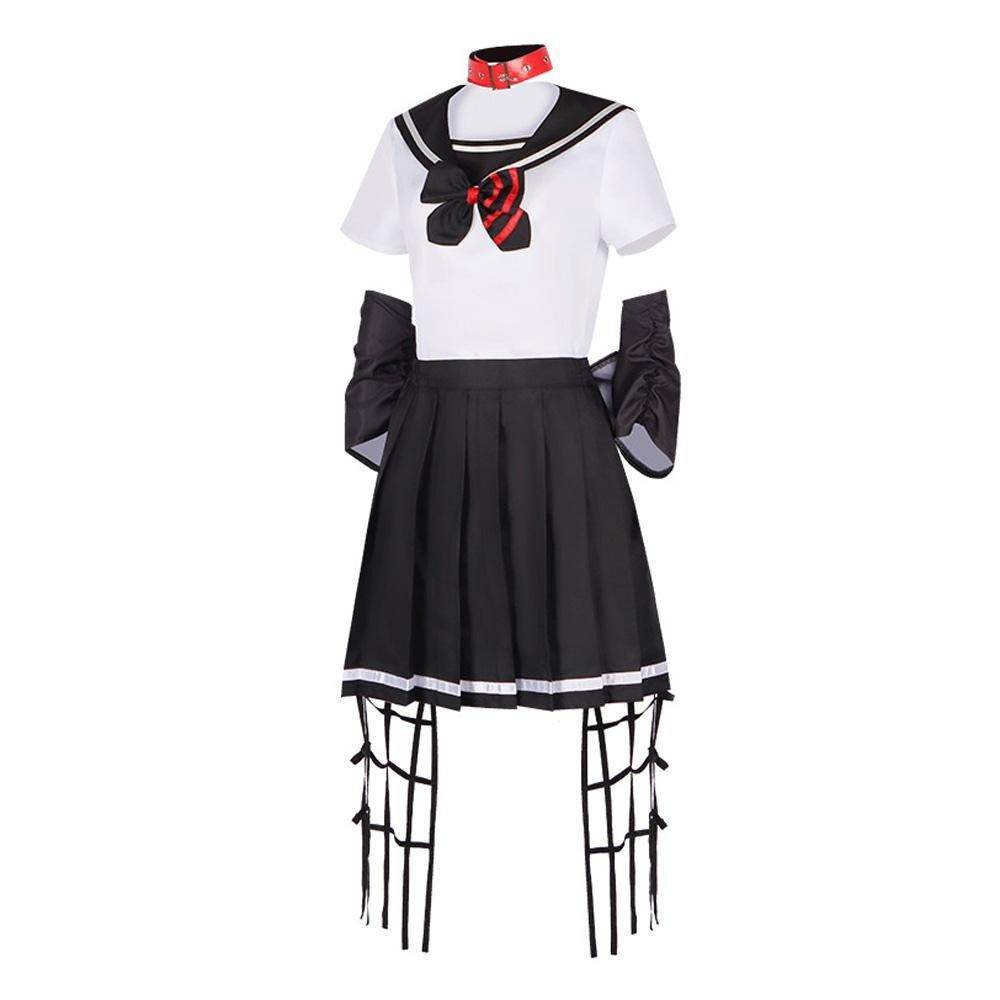 Dead Mount Death Play Shinoyama Poruka Sakimiya Misaki Anime Cosplay Costume Outfits Halloween Carnival Suit - Ecosfun