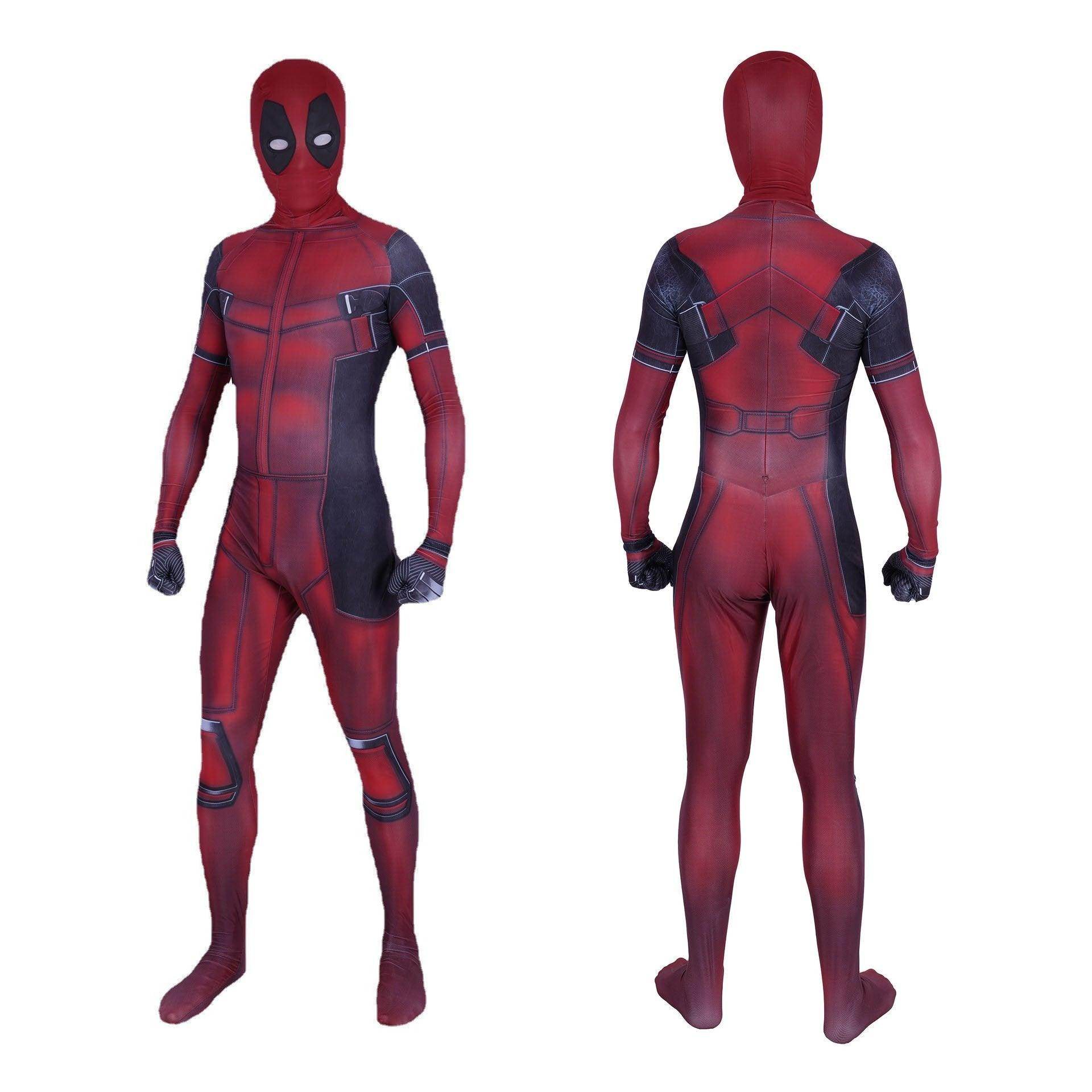 Deadpool Wade Wilson Cosplay Jumpsuit Adult And Kids Halloween Costume - Ecosfun