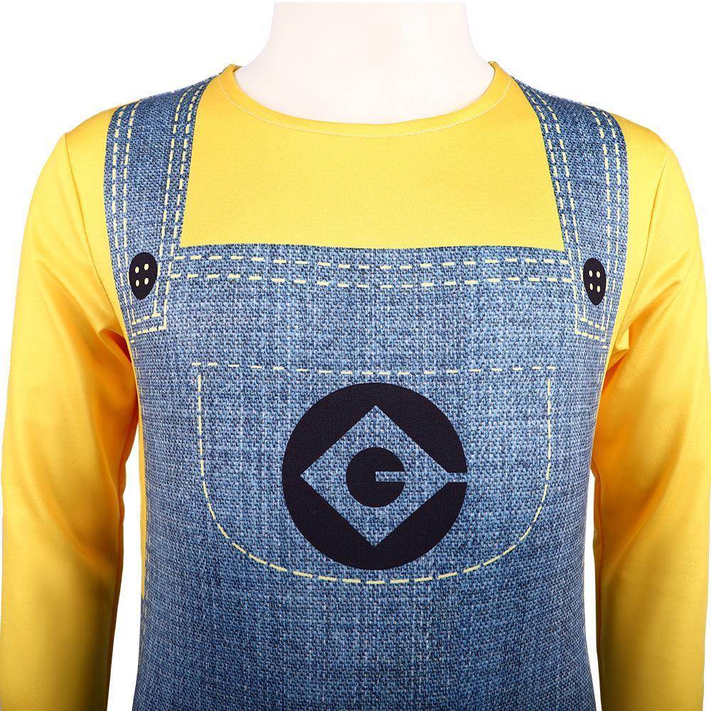Despicable Me Minion Costume Cosplay Halloween Masquerade Party Halloween Full Set - Ecosfun