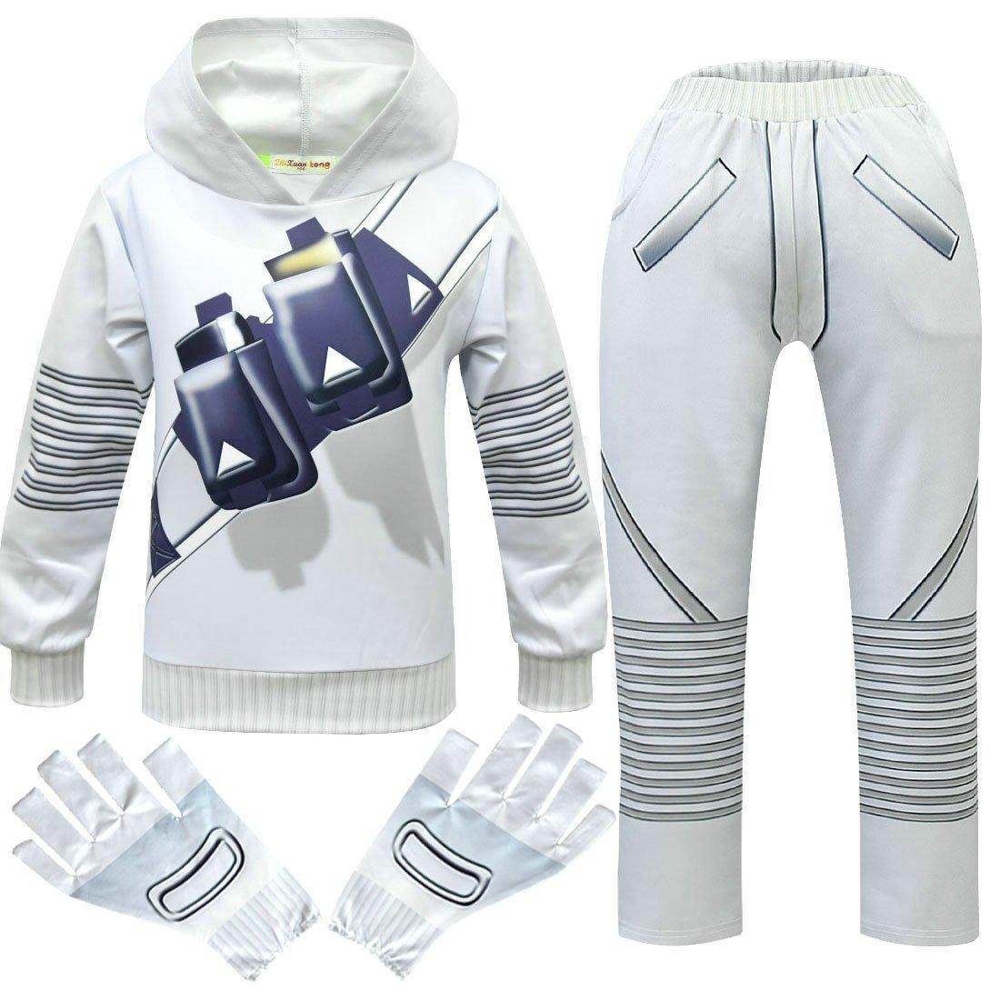 DJ Marshmello Chris Comstock Costume Top Pants Sets for Kids - Ecosfun