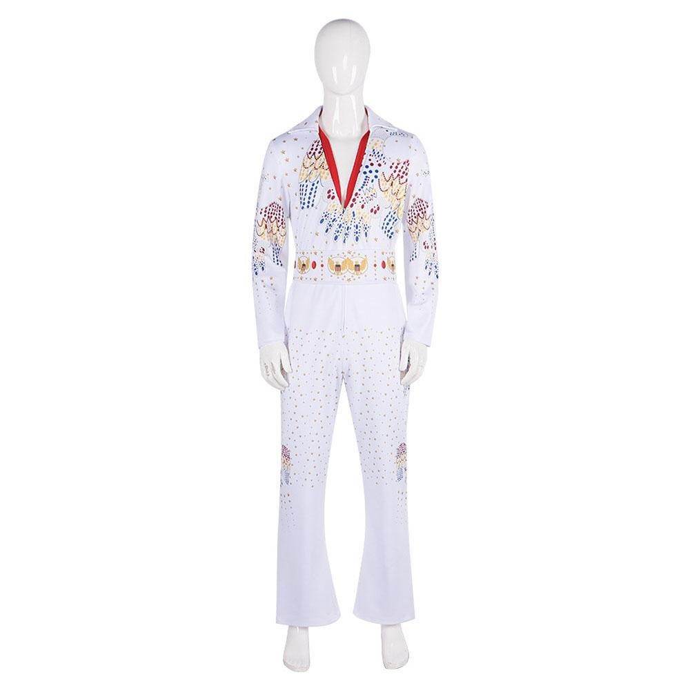 Elvis Presley Rock Singer Cosplay Costume for Halloween and Stage Performances Adult and Children - Ecosfun