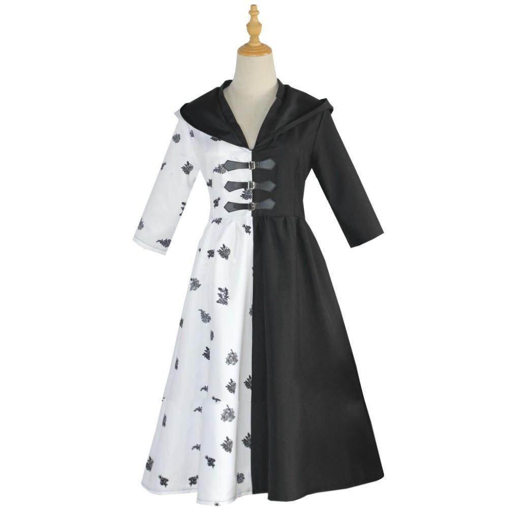 Evil Madame Costume Cruella De Vil cosplay dress 101 Dalmatians - Ecosfun