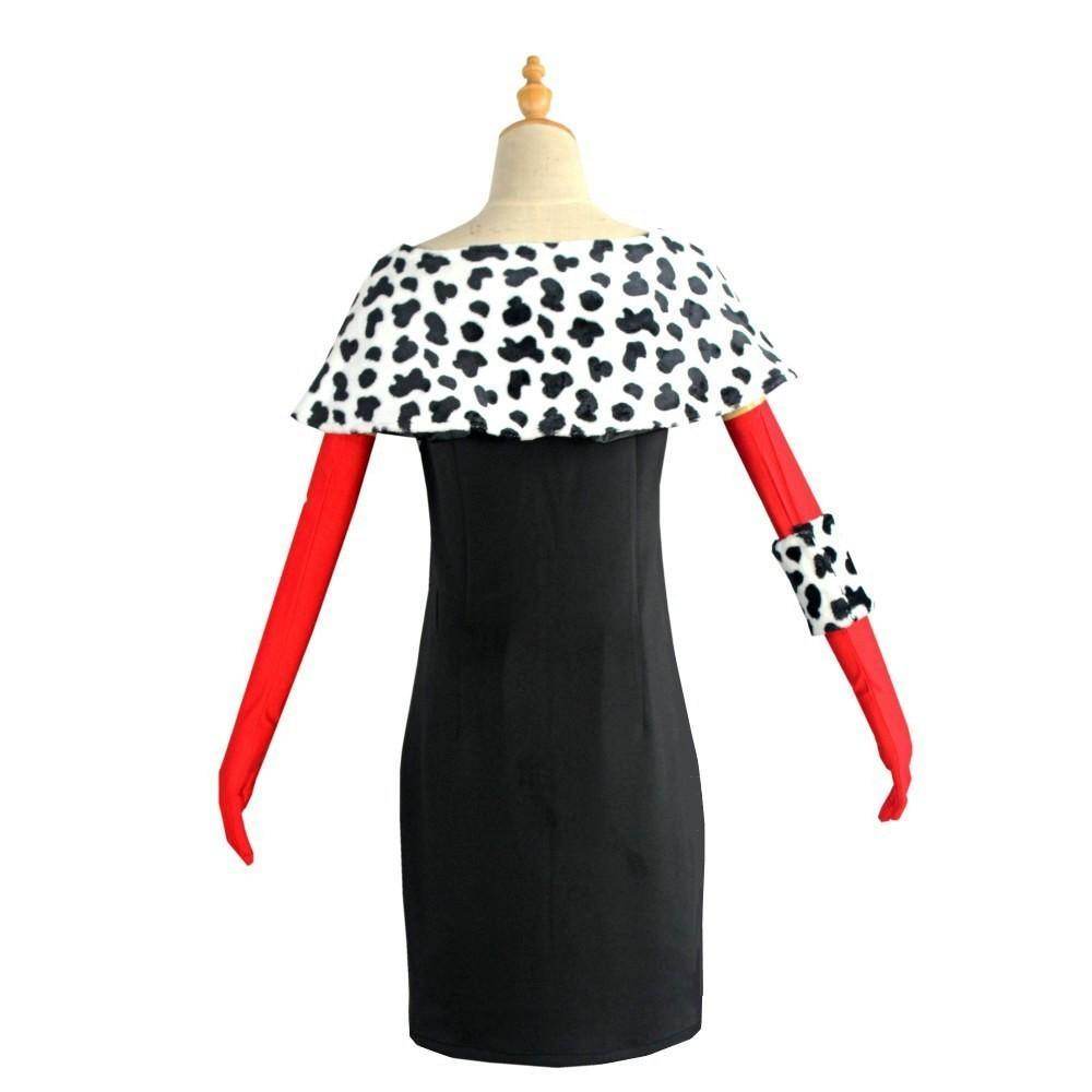 Evil Madame Costume Cruella De Vil cosplay dress 101 Dalmatians - Ecosfun
